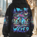 A Wee Bit Wicked Halloween Hoodie Skull Merch Gifts For Mom From Daughter